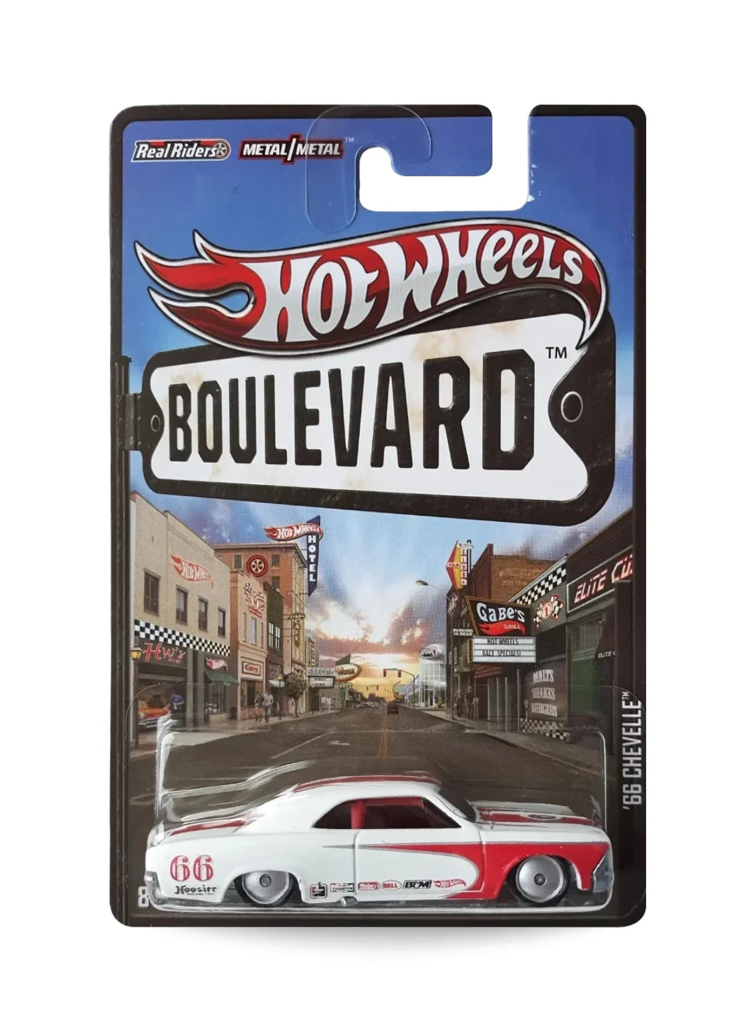 Hot Wheels Boulevard (Pre 2013) – 2013 Chevrolet '66 Chevelle 1:64 - Flat White