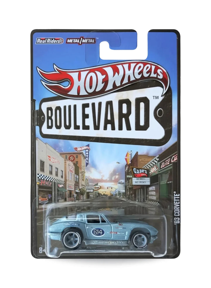 Hot Wheels Boulevard (Pre 2013) – 2013 Chevrolet '63 Corvette 1:64 - Metalflake Light Blue