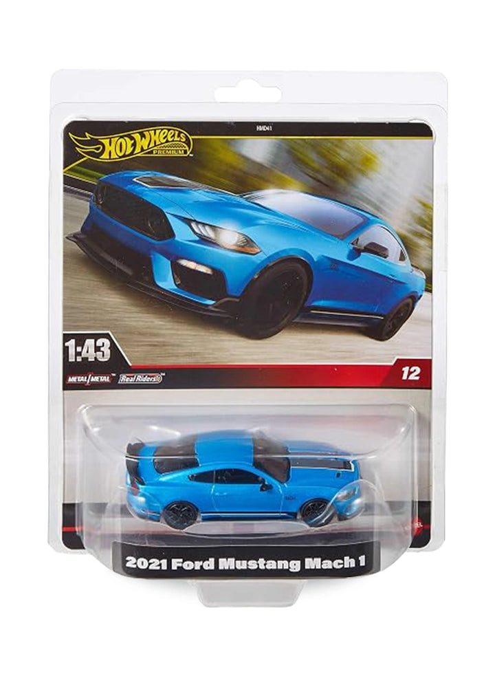 Hot Wheels Premium Singles 1:43 2024 2021 Ford Mustang Mach 1 1:43 – Velocity Blue