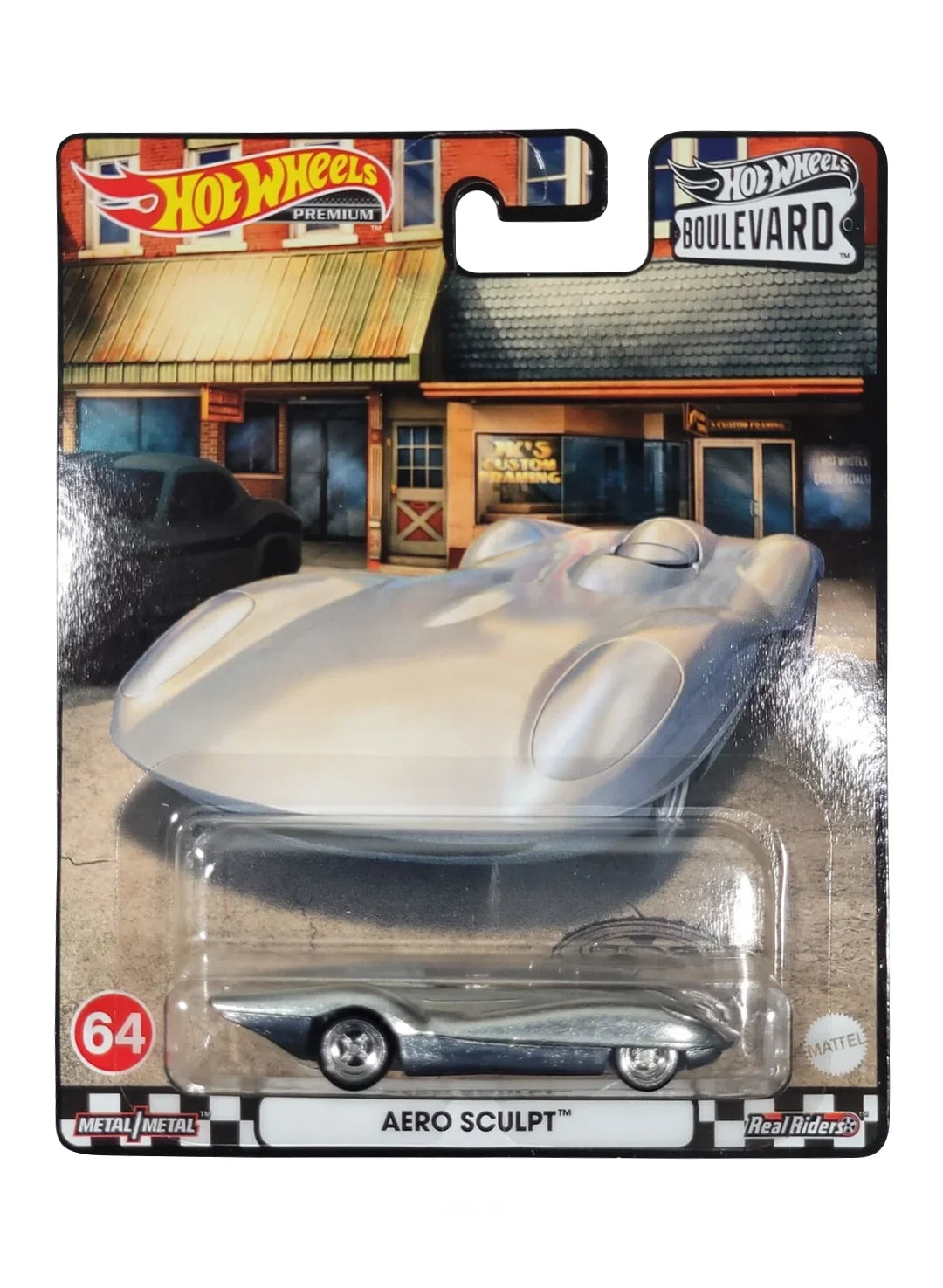 Hot Wheels Boulevard (After 2013) – 2022 Hot Wheels Original Design Aero Sculpt 1:64 - ZAMAC