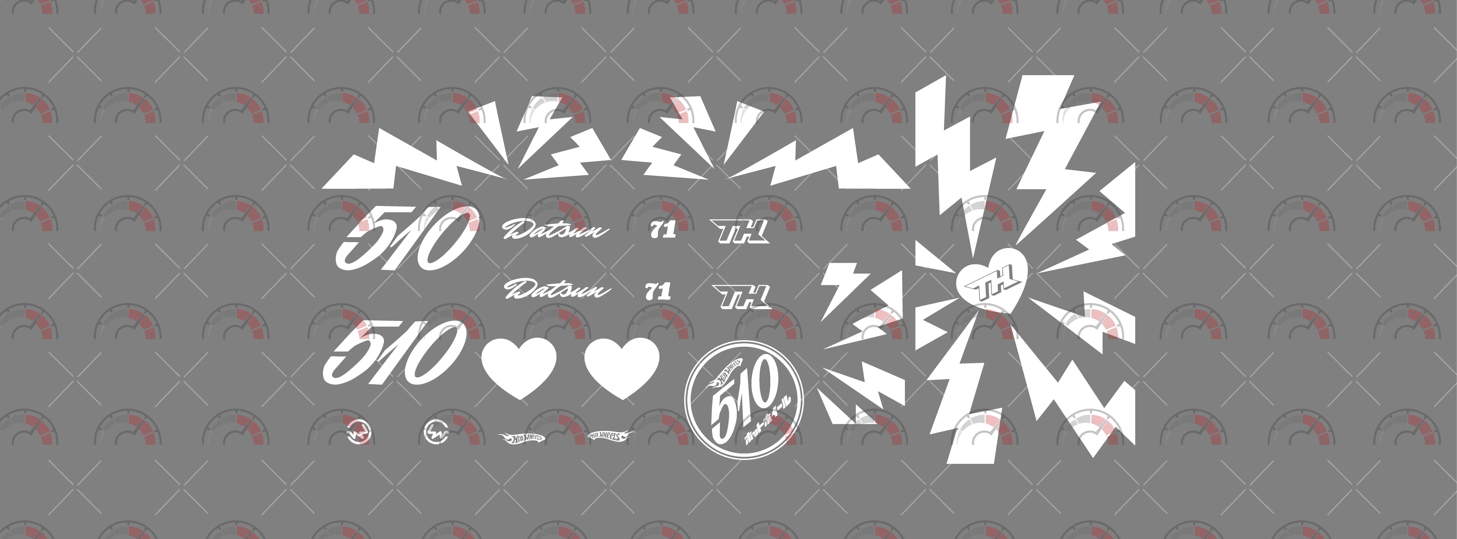 2023 New Super Treasure Hunt (Pink Loose) decal