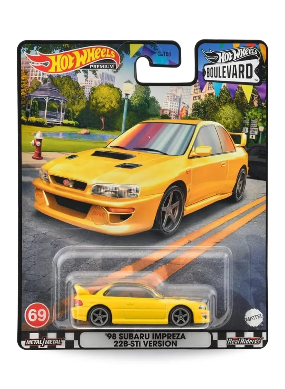 Hot Wheels Boulevard (After 2013) – 2023 Subaru '98 Impreza 22B STi-Version 1:64 - Metalflake Yellow