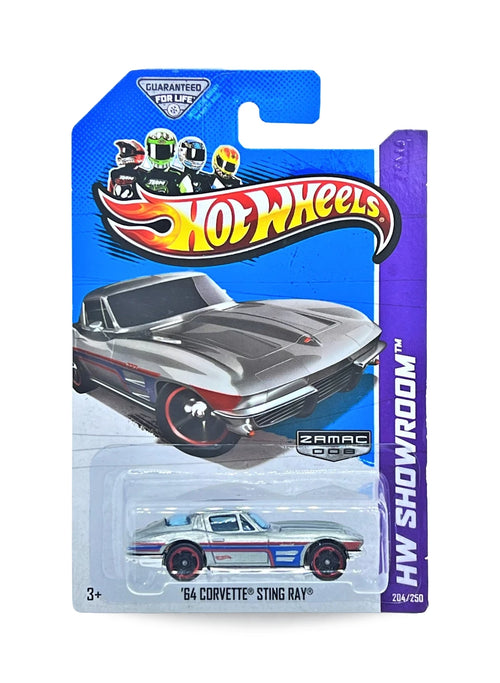 Hot Wheels Walmart Exclusive ZAMAC Editions 2013 '64 Corvette Sting Ray 1:64 – ZAMAC