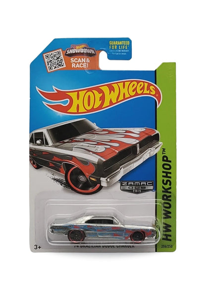 Hot Wheels Walmart Exclusive ZAMAC Editions 2015 Dodge '74 Brazilian Dodge Charger 1:64 – ZAMAC