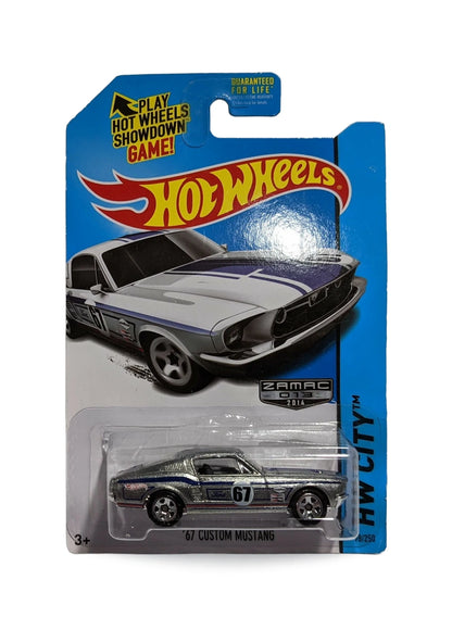 Hot Wheels Walmart Exclusive ZAMAC Editions 2014 Custom Mustang 1:64 – ZAMAC