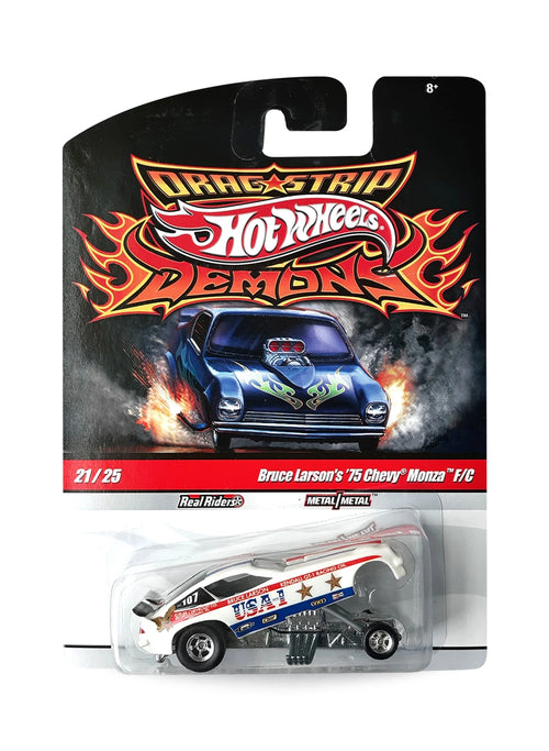 Hot Wheels Dragstrip Demons 2010 Chevrolet Monza 1:64 – White, Red & Blue