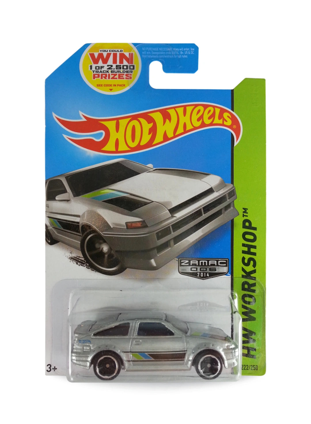 Hot Wheels Walmart Exclusive ZAMAC Editions 2014 Toyota AE-86 Corolla 1:64 – ZAMAC