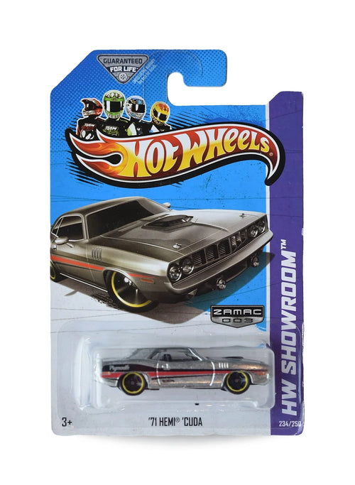 Hot Wheels Walmart Exclusive ZAMAC Editions 2013 '71 Hemi 'Cuda 1:64 – ZAMAC