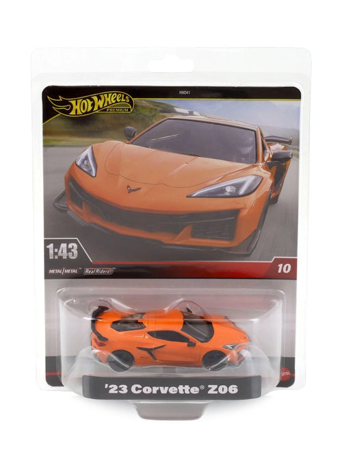 Hot Wheels Premium Singles 1:43 2024 '23 Chevrolet Corvette Z06 1:43 – Amplify Orange Metallic