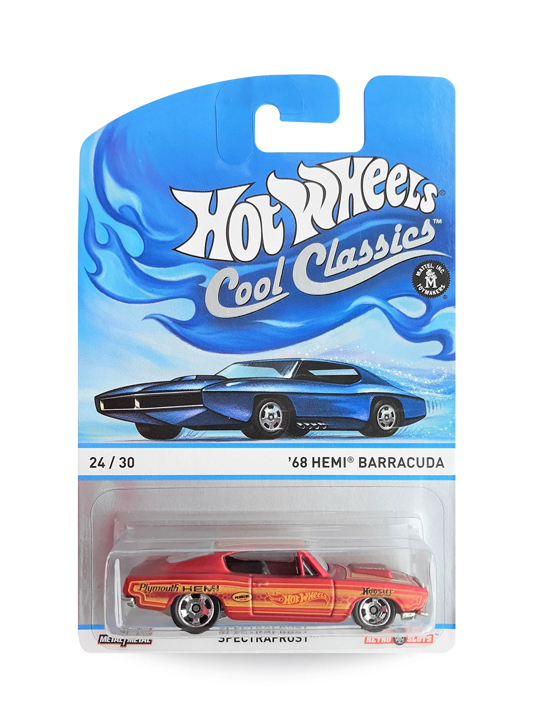 Hot Wheels Cool Classics 2013 '68 Hemi Barracuda 1:64 – Spectrafrost Red