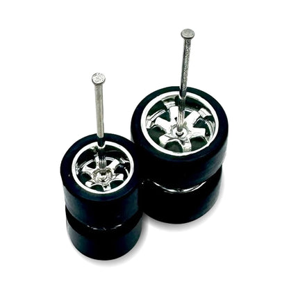 25 Pack Pack 9mm + 11mm Chrome Te37 Electroplated (For Civic Customs)