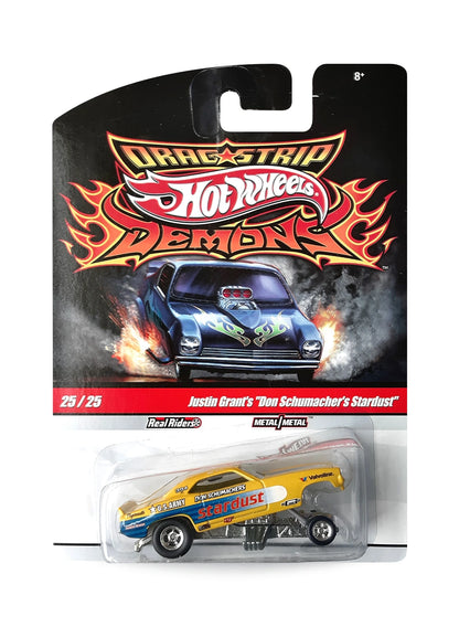 Hot Wheels Dragstrip Demons 2010 Justin Grant's "Don Schumacher's Stardust" 1:64 – Yellow