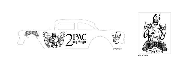 2Pac Thug Angel Play Vehicle Decals