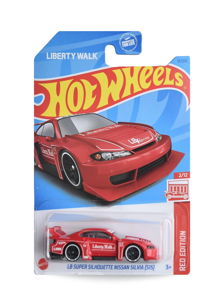 Hot Wheels Red Edition 2023 Nissan LB Super Silhouette Nissan Silvia (S15) 1:64 Red