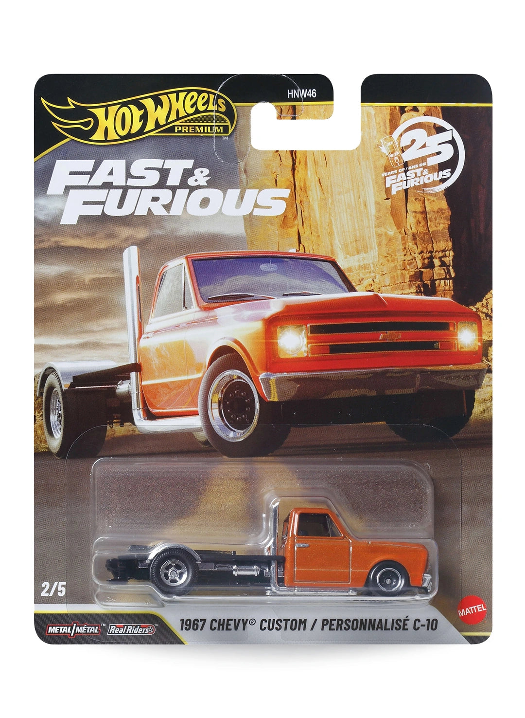 Hot Wheels Fast & Furious Premium Series Mix 2 2026 1967 Chevy Custom C-10 1:64 – Orange