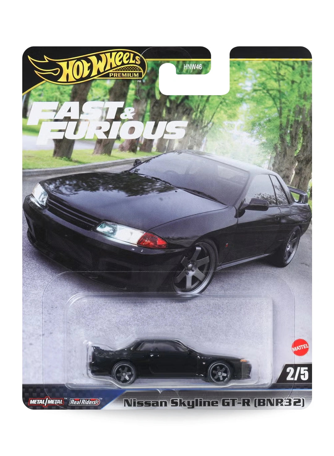 Hot Wheels Fast & Furious Premium Series Mix 2 2025 Nissan Skyline GT-R (BNR32) 1:64 – Black