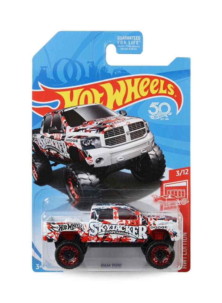 Hot Wheels Red Edition 2018 Dodge Ram 1500 1:64 White