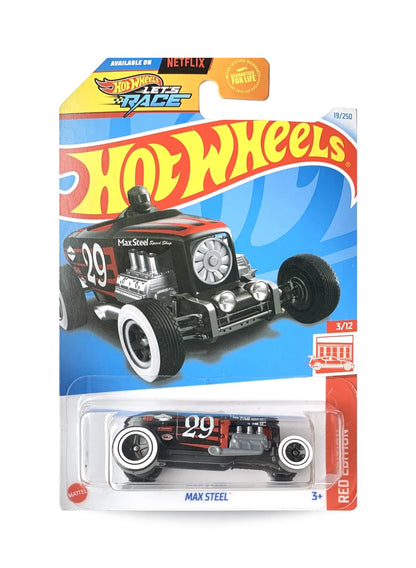 Hot Wheels Red Edition 2024 Max Steel 1:64 Black