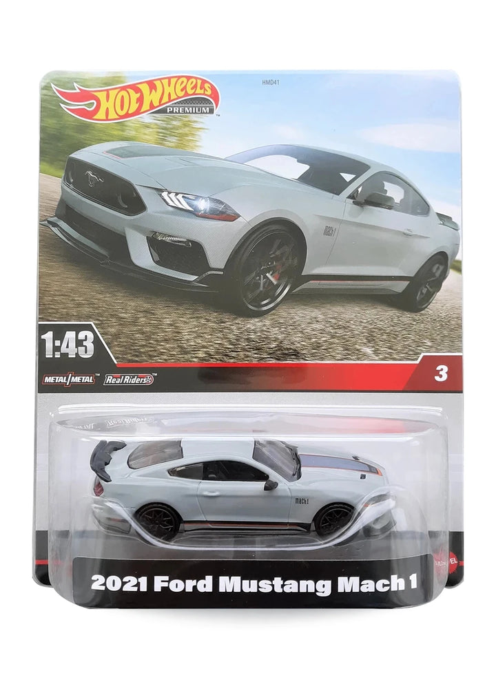 Hot Wheels Premium Singles 1:43 2023 2021 Ford Mustang Mach 1 1:43 – Fighter Jet Gray