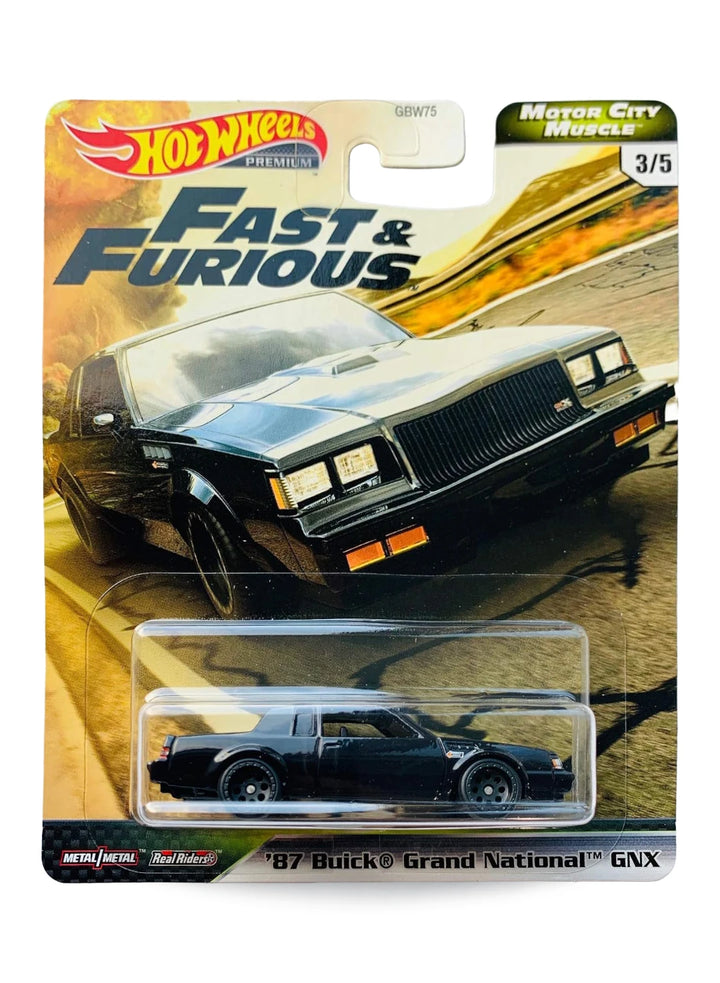 Hot Wheels Fast & Furious Premium Series Motor City Muscle 2020 '87 Buick Grand National GNX 1:64 – Black