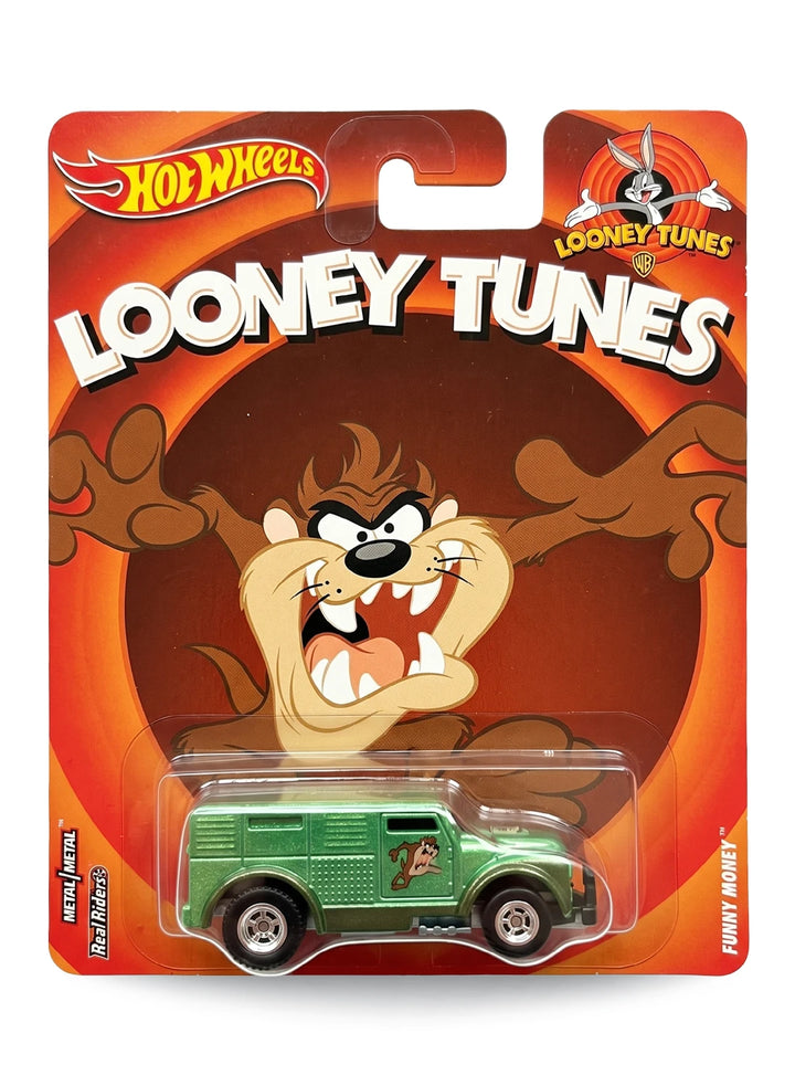 Hot Wheels Pop Culture 2013 Looney Tunes Funny Money 1:64 scale diecast armored truck mint on its original Tasmanian Devil blister card.
