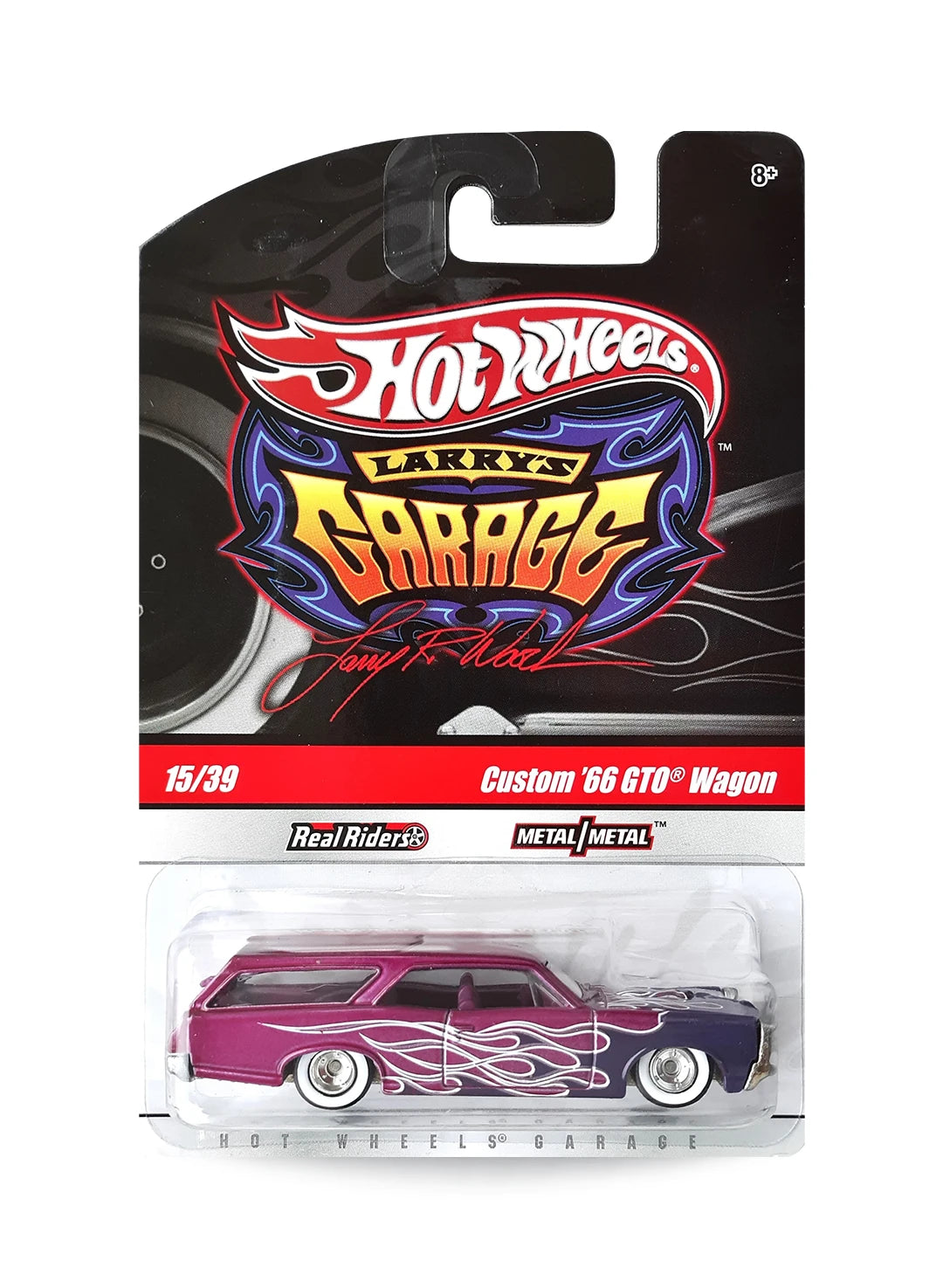 Hot Wheels Garage 2010 Pontiac Custom '66 GTO Wagon 1:64 – Metalflake Magenta