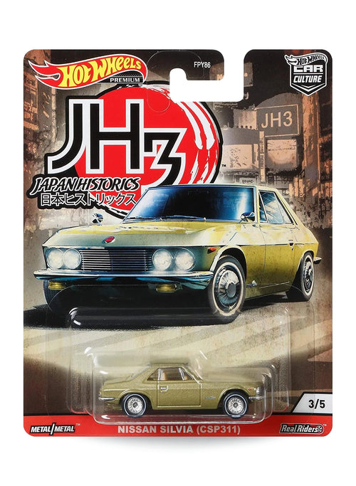 Hot Wheels Car Culture Japan Historics 3 2020 Nissan Silvia (CSP311) 1:64 – Silvia Gold
