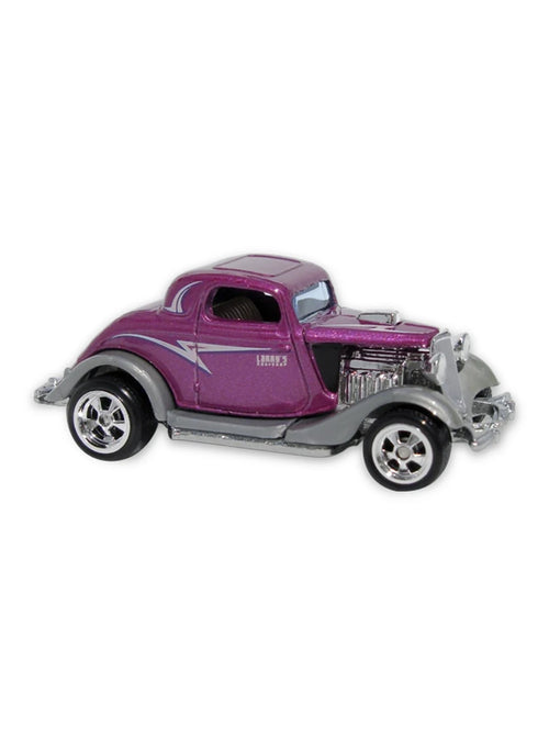 Hot Wheels Larry's Garage 21-Car Collection 2009 Ford 3-Window '34 1:64 – Metalflake Magenta