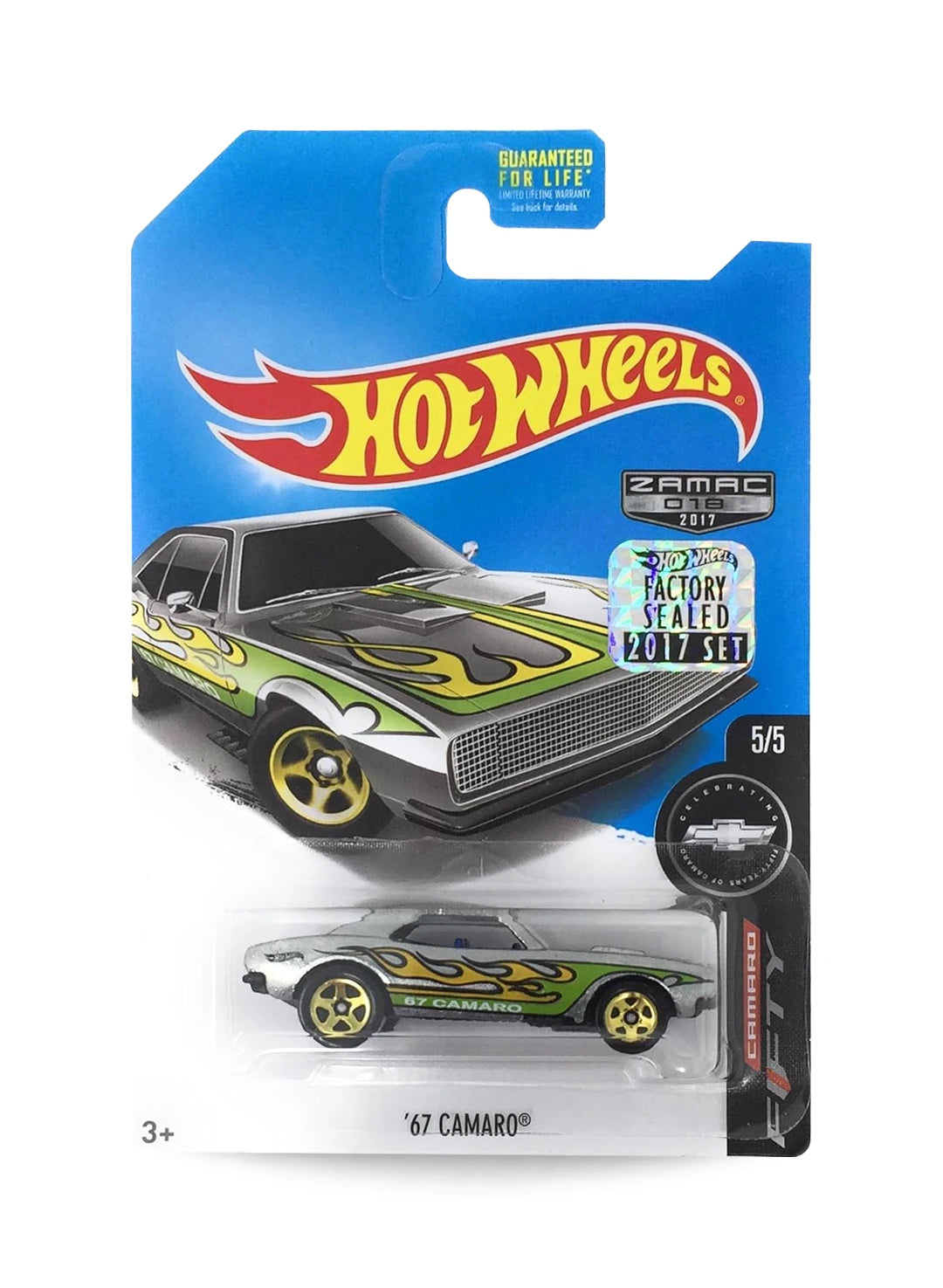 Hot Wheels Walmart Exclusive ZAMAC Editions 2017 Chevrolet '67 Camaro 1:64  – ZAMAC