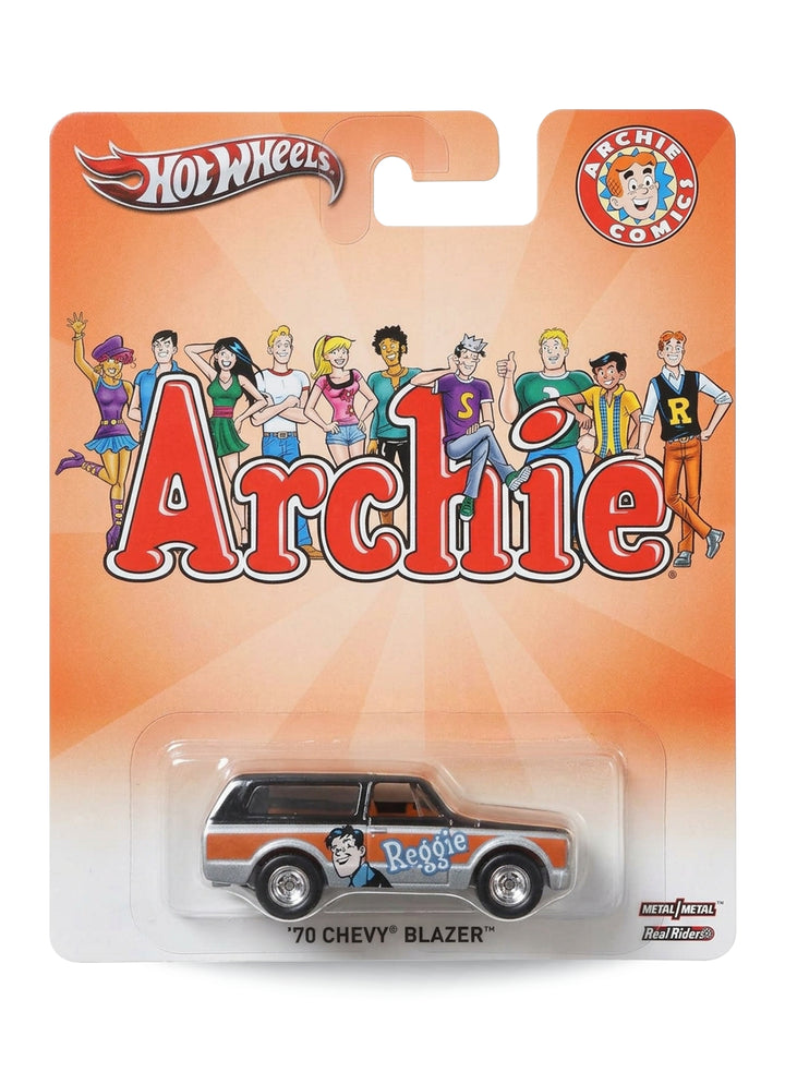 Hot Wheels Pop Culture 2013 Archie Comics '70 Chevy Blazer 1:64 scale diecast truck mint on its original large logo character blister card.