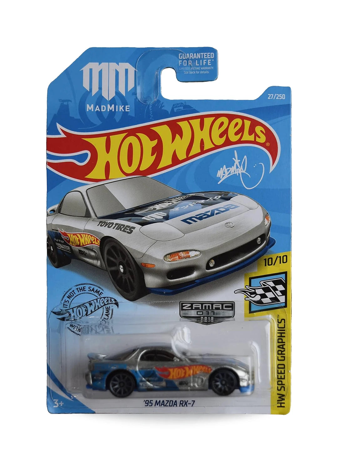 Hot Wheels Walmart Exclusive ZAMAC Editions 2019 Mazda '95 RX-7 1:64 – ZAMAC