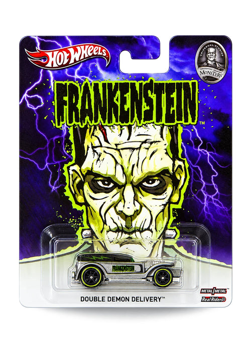 Hot Wheels Pop Culture 2013 Universal Monsters Double Demon Delivery 1:64 – Metalflake Grey and Metaflake Black