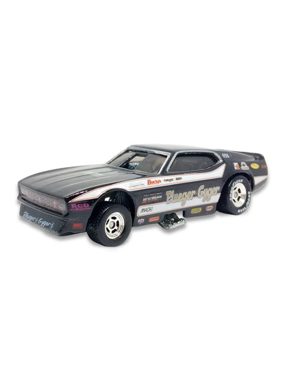 Hot Wheels Dragstrip Demons 2010 '71 Mustang F/C – Pleuger & Gyger Mustang 1:64 – Black & Silver