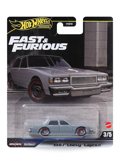 Hot Wheels Fast & Furious Premium Series Mix 4 2024 1987 Chevy Caprice 1:64 – Gray