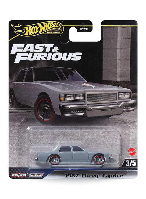 Hot Wheels Fast & Furious Premium Series Mix 4 2024 1987 Chevy Caprice 1:64 – Gray
