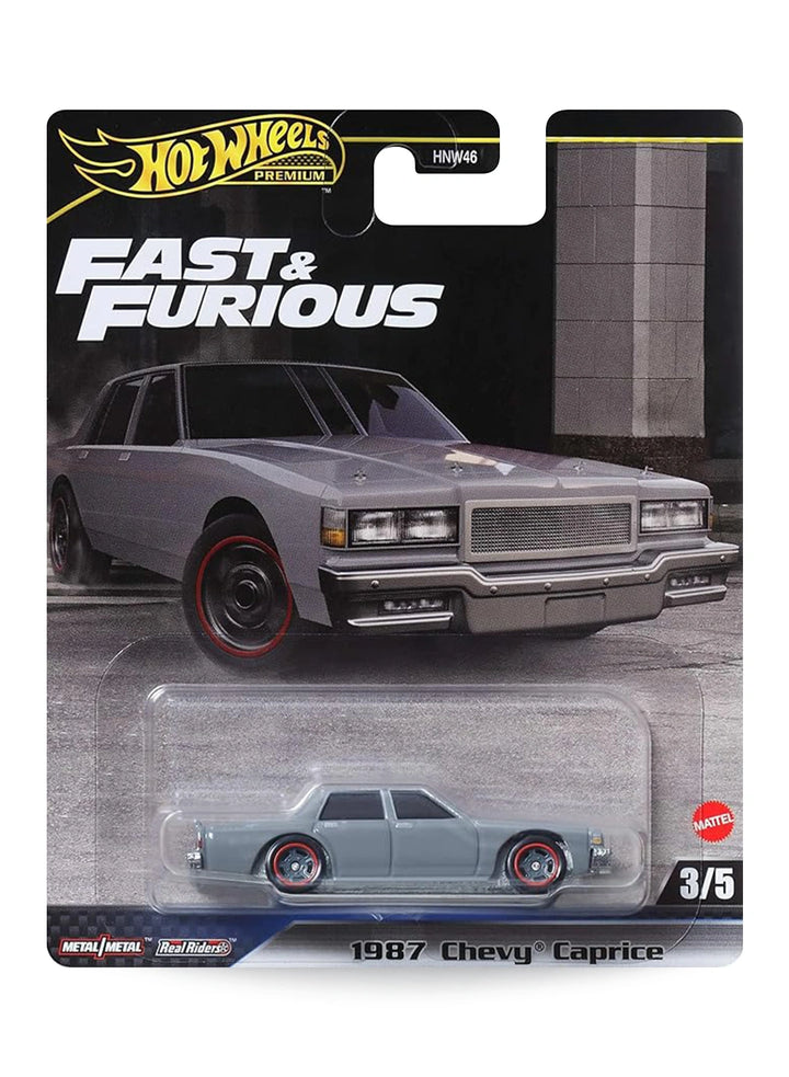 Hot Wheels Fast & Furious Premium Series Mix 4 2024 1987 Chevy Caprice 1:64 – Gray
