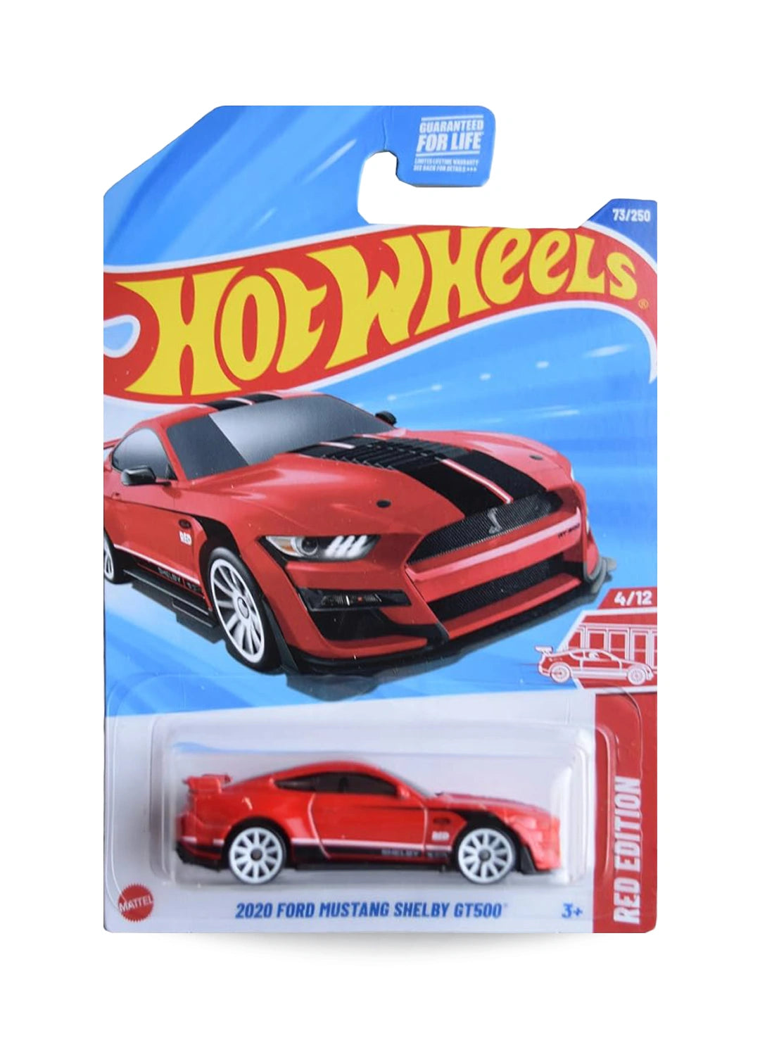 Hot Wheels Red Edition 2025 Ford 2020 Mustang Shelby GT500 1:64 Red