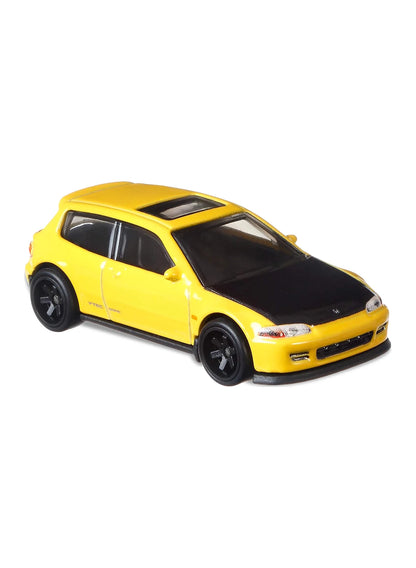 Hot Wheels Fast & Furious Premium Series Fast Tuners 2020 Honda Civic EG 1:64 – Yellow