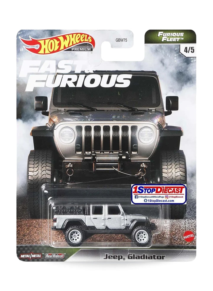 Hot Wheels Fast & Furious Premium Series Furious Fleet 2021 Jeep Gladiator 1:64 – Silver