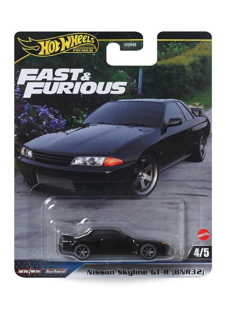 Hot Wheels Fast & Furious Premium Series Mix 1 2024 Nissan Skyline GT-R (BNR32) 1:64 – Black