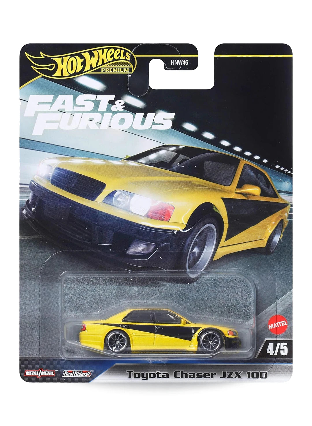Hot Wheels Fast & Furious Premium Series Mix 4 2025 Toyota Chaser JZX 100 1:64 – Yellow