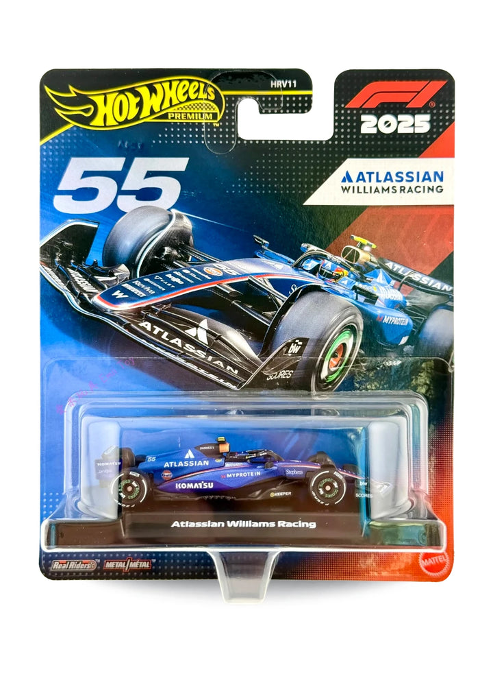 Hot Wheels 2026 Formula One Collection Mix 2 Atlassian Williams Racing (#55) 1:64 – Blue