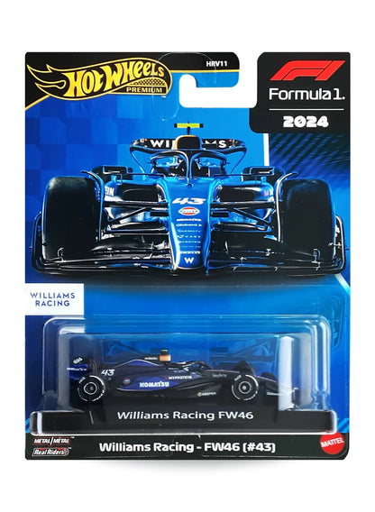 Hot Wheels 2025 Formula One Collection Mix 2 Williams Williams Racing - FW46 (#43) 1:64 – Blue