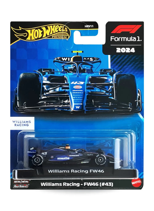 Hot Wheels 2025 Formula One Collection Mix 2 Williams Williams Racing - FW46 (#43) 1:64 – Blue