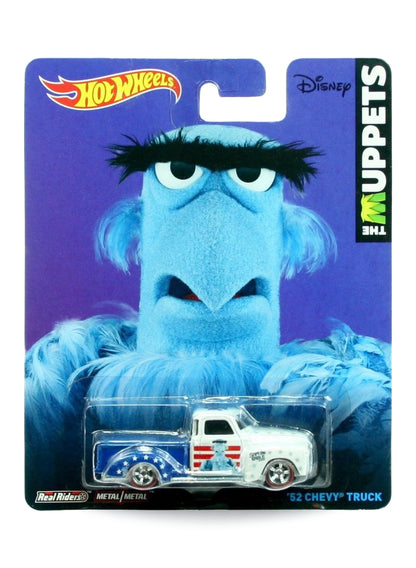 Hot Wheels Pop Culture The Muppets '52 Chevy Truck 1:64 scale diecast pickup truck mint on its original Sam Eagle character blister card.