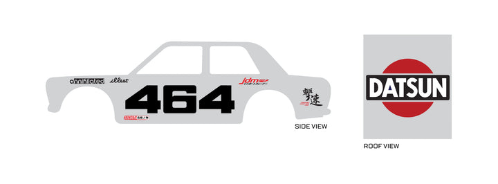 464 Datsun model Car Decals