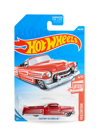 Hot Wheels Red Edition 2019 Cadillac Custom '53 Cadillac 1:64 Candy Red