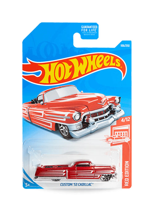 Hot Wheels Red Edition 2019 Cadillac Custom '53 Cadillac 1:64 – Candy Red