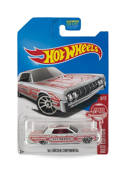 Hot Wheels Red Edition 2017 Lincoln '64 Continental 1:64 White