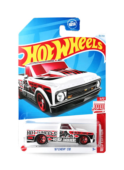 Hot Wheels Red Edition 2024 Chevrolet '67 Chevy C10 1:64 White